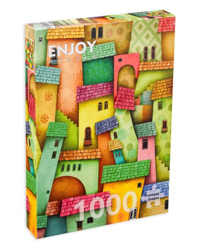 Пъзел Enjoy от 1000 части - Весели къщи - 1